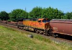 BNSF 5664 DPU to train 5640